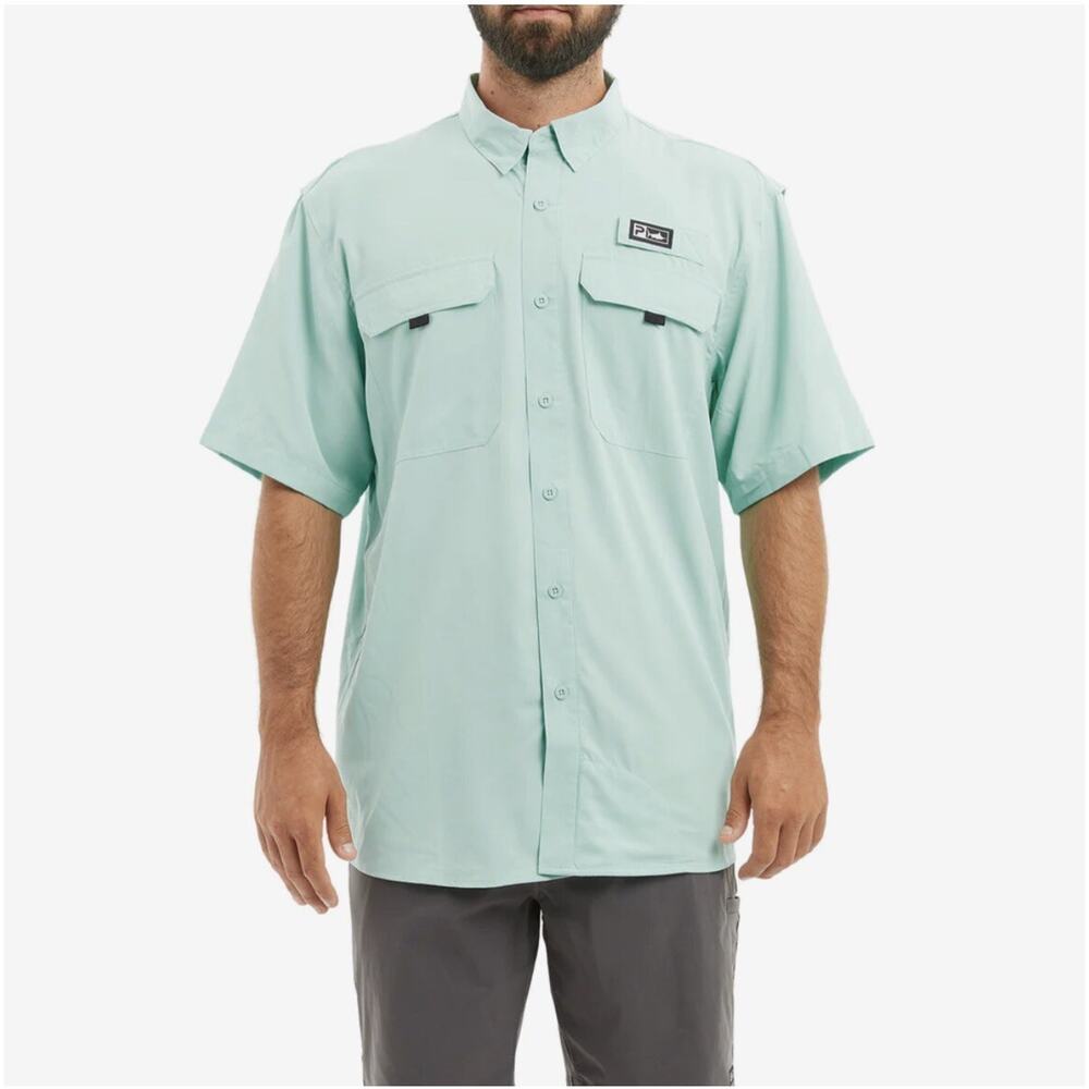 Pelagic Keys Guide Fishing Shirt Short Sleeve Large
